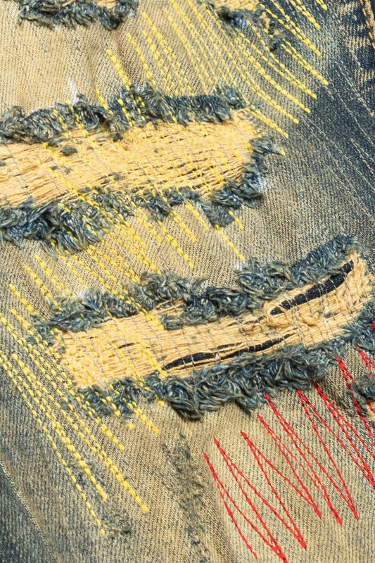 "ZERO” STACKED FLARE JEAN DIRTY VINTAGE WASH - Valabasas