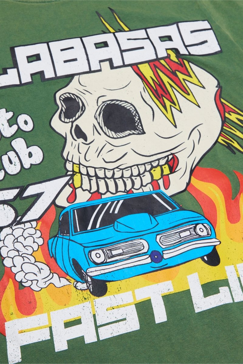 "ZOOOM" TEE VINTAGE GRASS GREEN - Valabasas