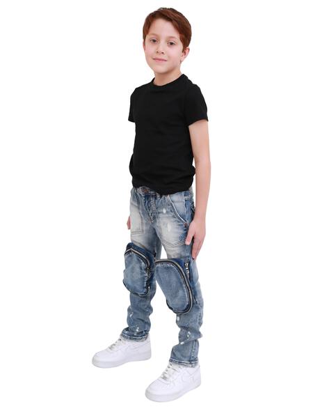 VPLAY KIDS JEANS "LEOPOLD" BLUE WASHED