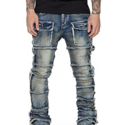 VALABASAS JEANS STACKED"PHOENIX 2.0" DARK VINTAGE WASH