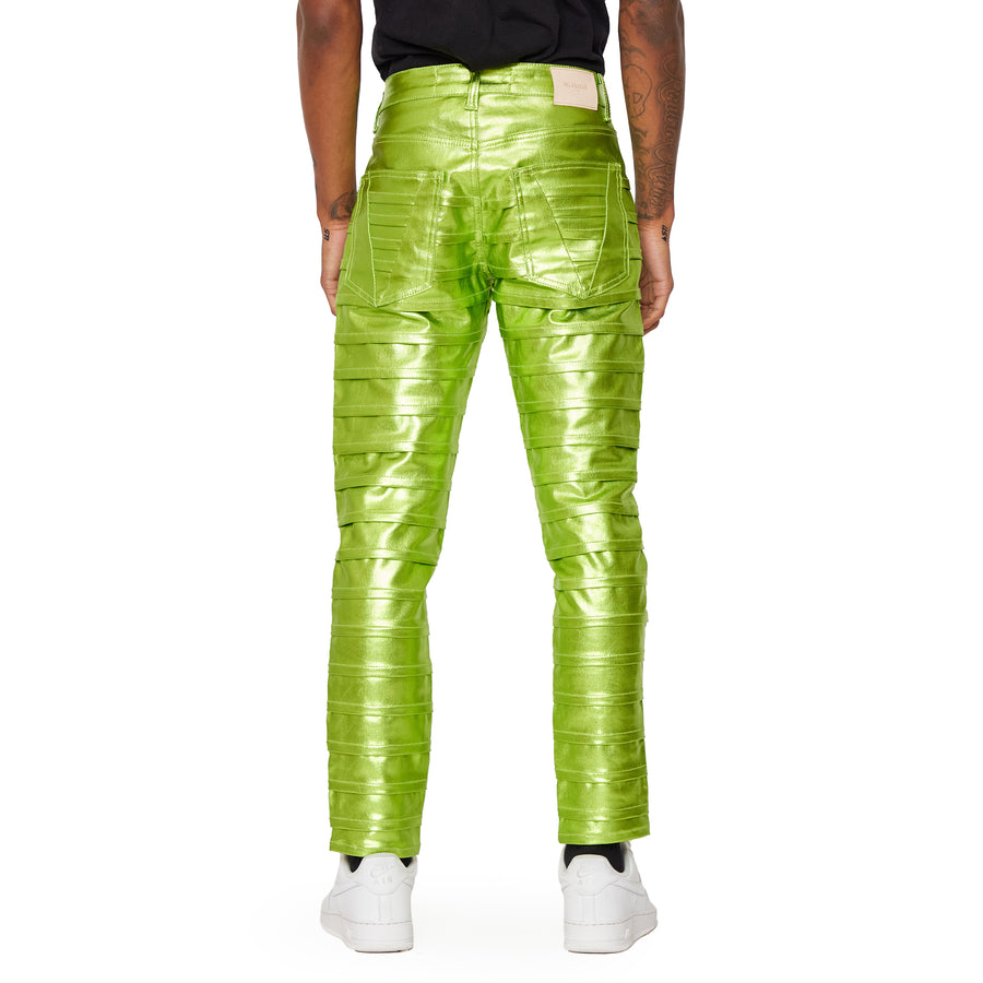 VALABASAS JEANS  “DELTA” WAXED VERDE LIME