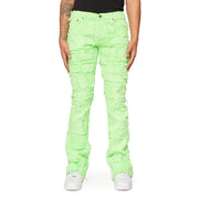 VALABASAS “4444” STACKED FLARE LIME GREEN