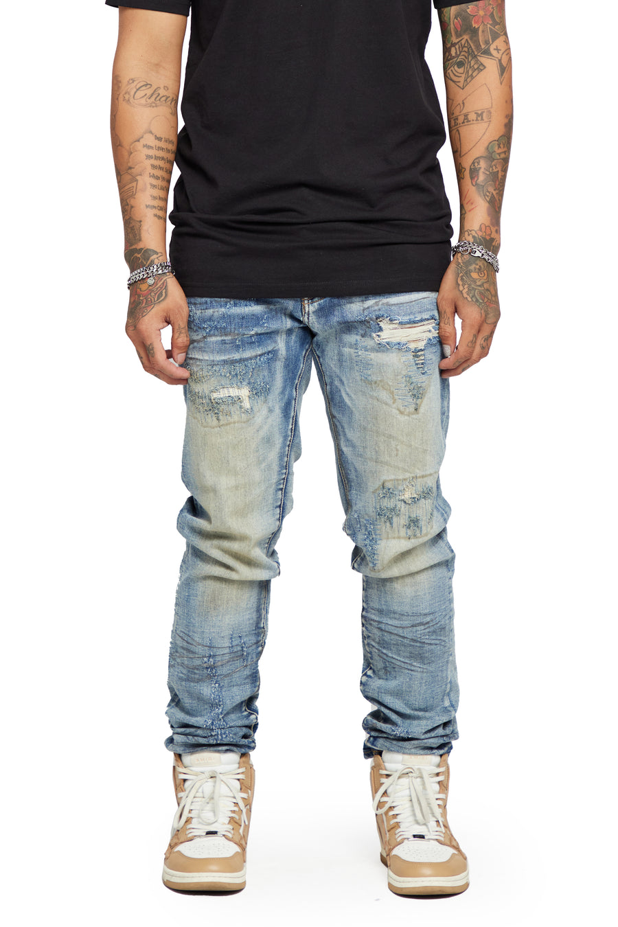 VALABASAS JEANS “ONLY LOVE” EARTH WASHED
