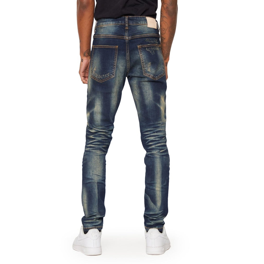 “7TH AVE” JEANS BLU SPORCO - Valabasas