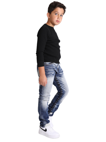 VPLAY KIDS JEANS  “EIGHTY 5’S” LT WASHED