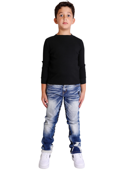 VPLAY KIDS JEANS  “EIGHTY 5’S” LT WASHED