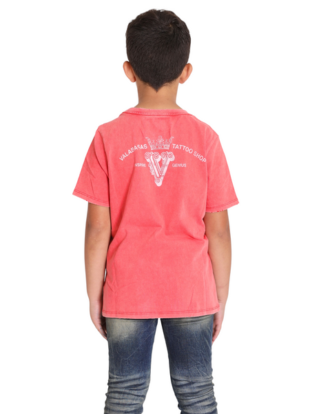 VPLAY TEE "FACEOFF" VINTAGE RED