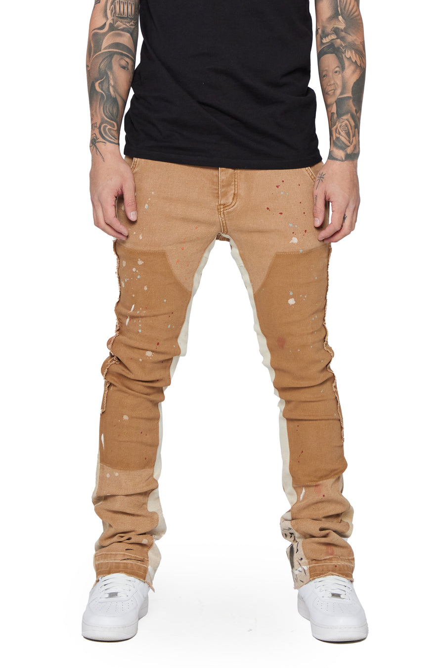 "ALPHA" CAHI STACKED FLARE JEAN