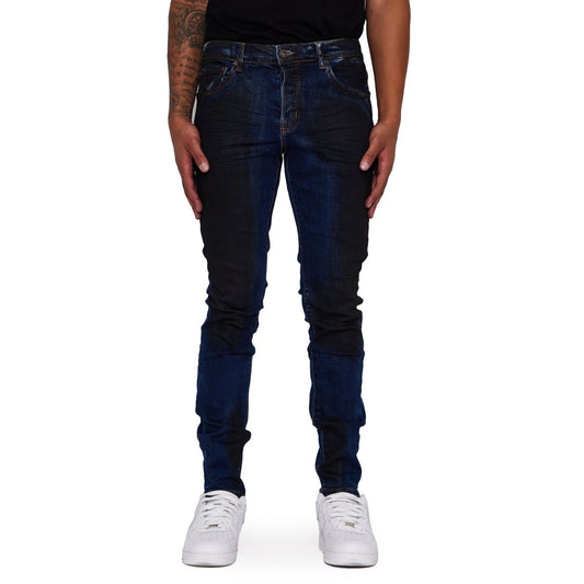“ANOM” JEANS NERO BLU WAXED - Valabasas