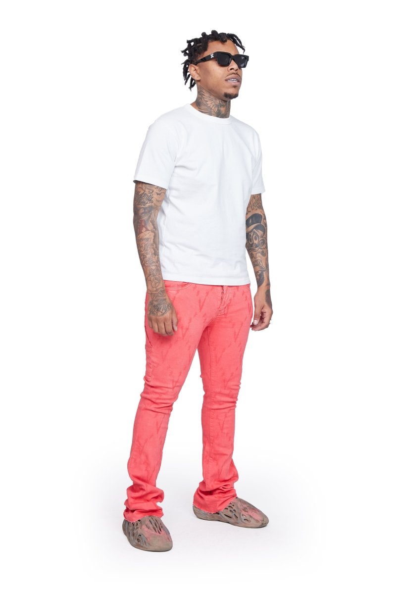 "APEX" STACKED FLARE PINK - Valabasas