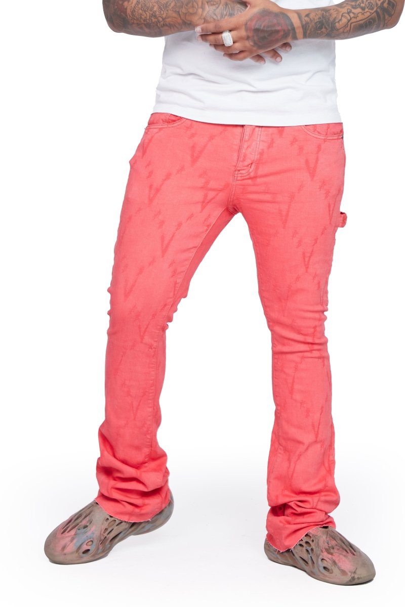 "APEX" STACKED FLARE PINK - Valabasas