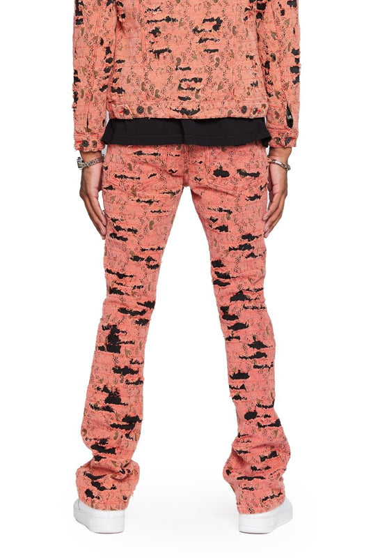 "BLUE MOON" FADED VINTAGE STACKED FLARE JEAN - Valabasas