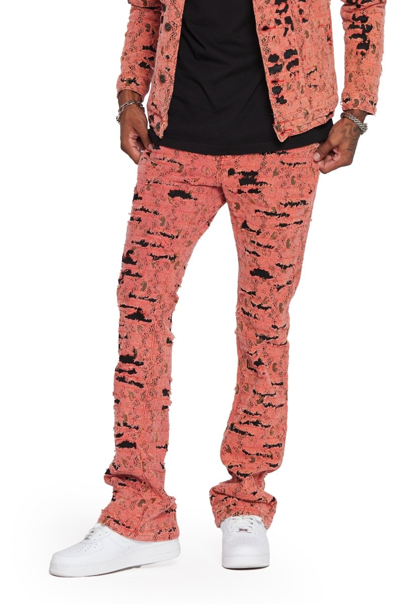 "BLUE MOON" FADED VINTAGE STACKED FLARE JEAN - Valabasas