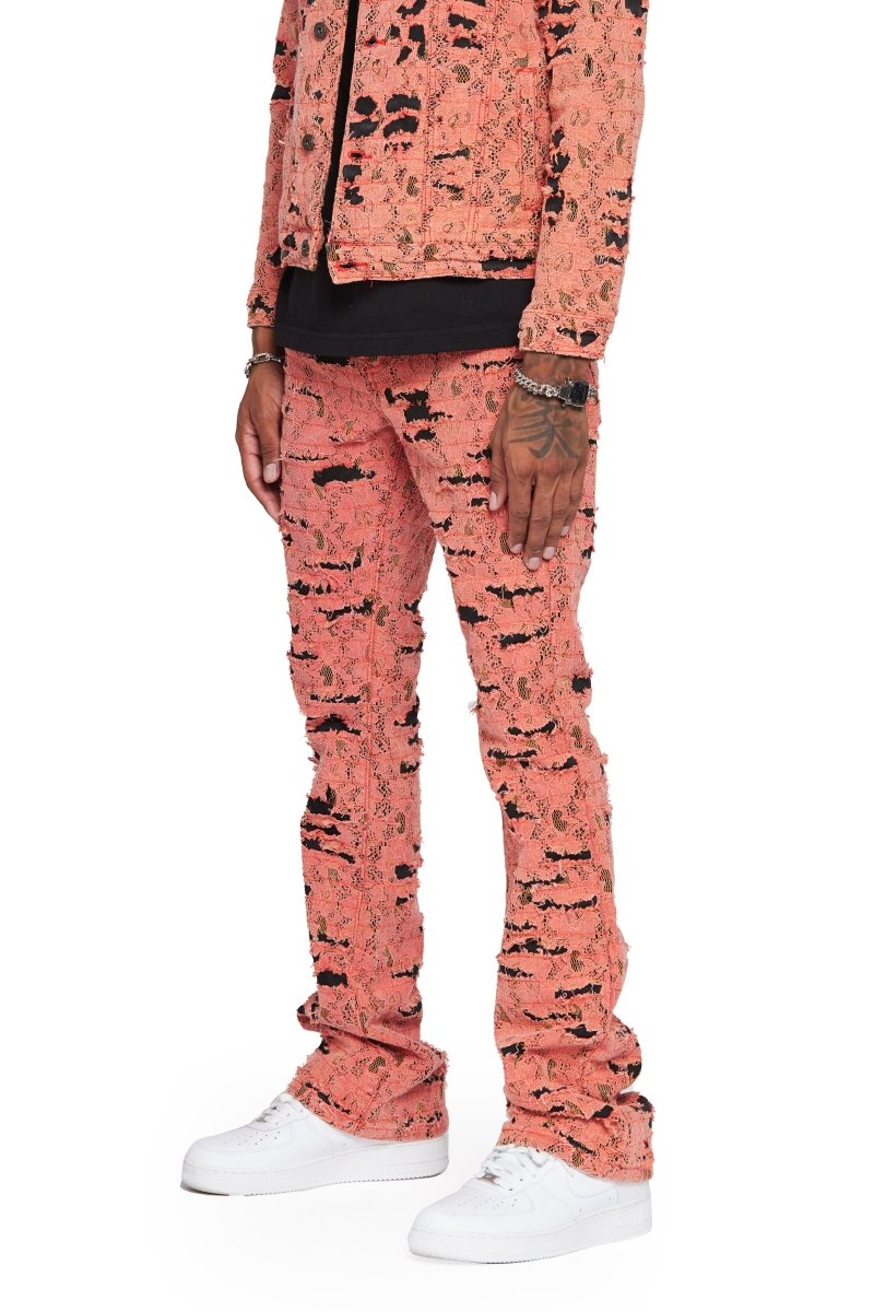 "BLUE MOON" FADED VINTAGE STACKED FLARE JEAN - Valabasas