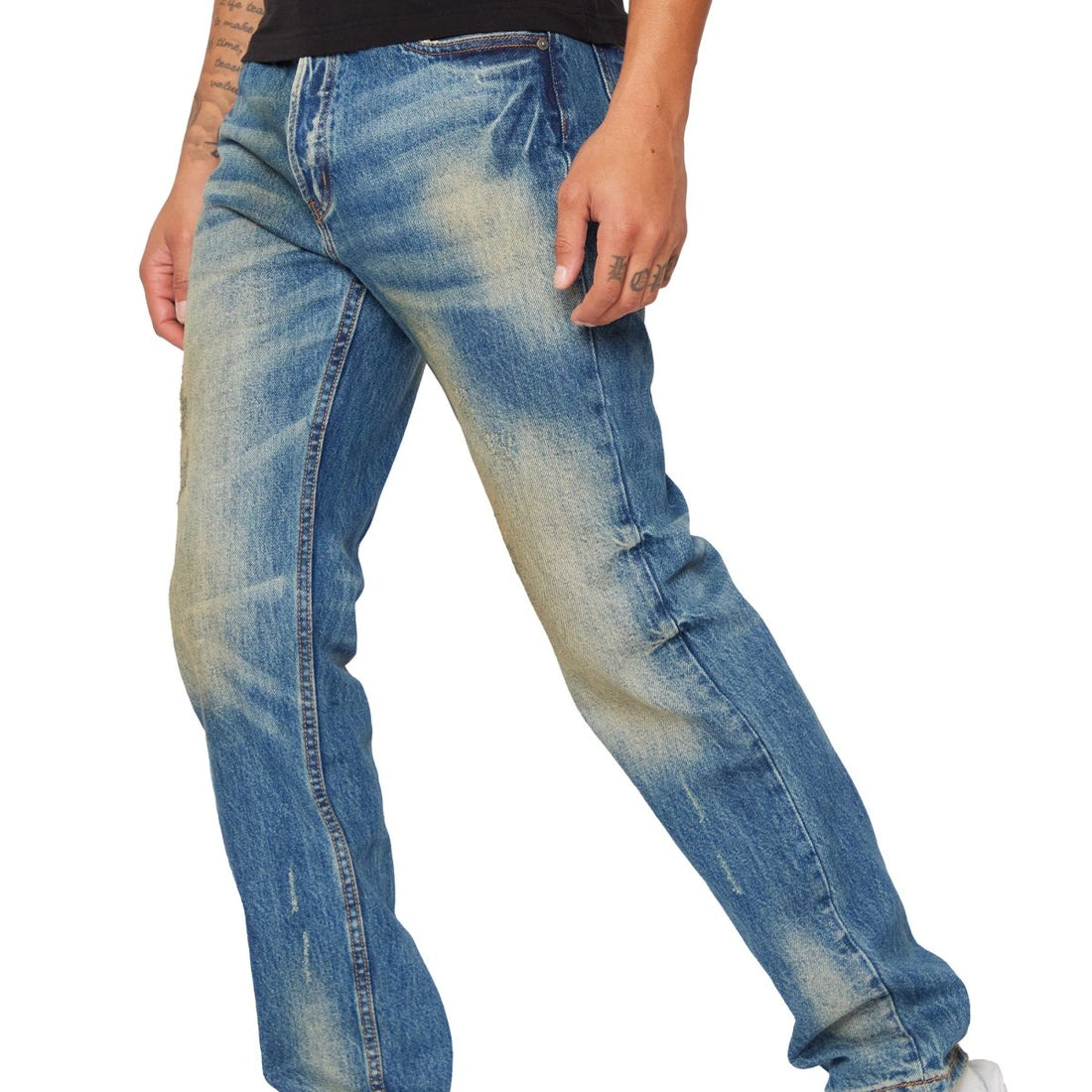 “BRONCO” STRAIGHT LEG BLU SPORCP - Valabasas