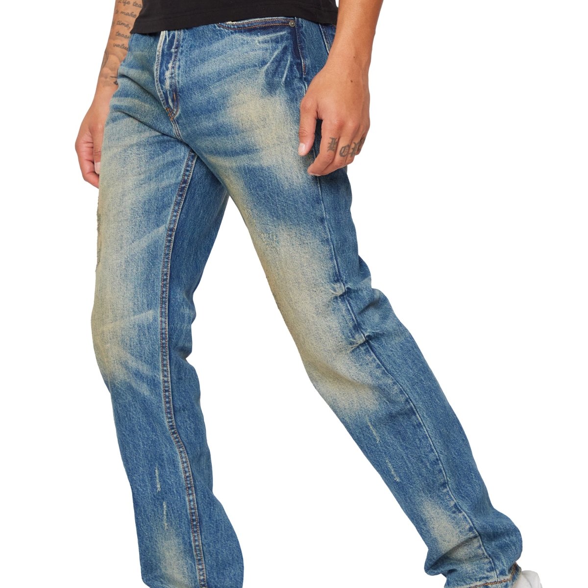 “BRONCO” STRAIGHT LEG BLU SPORCP - Valabasas