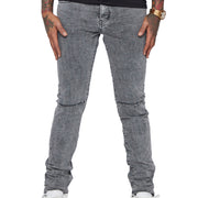 "MR CLEAN” LT.GREY WASHED SKINNY JEAN