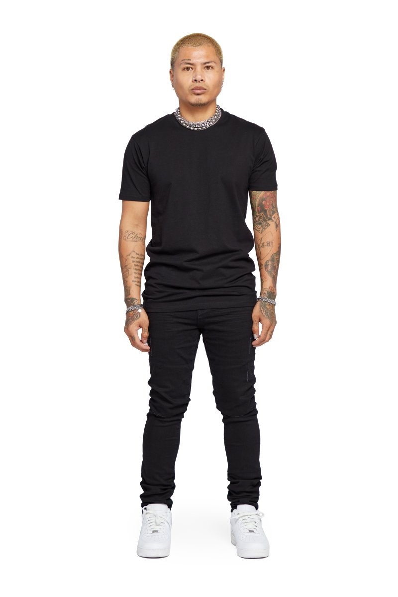 "MR CLEAN 2.0" SKINNY JEAN BLACK - Valabasas