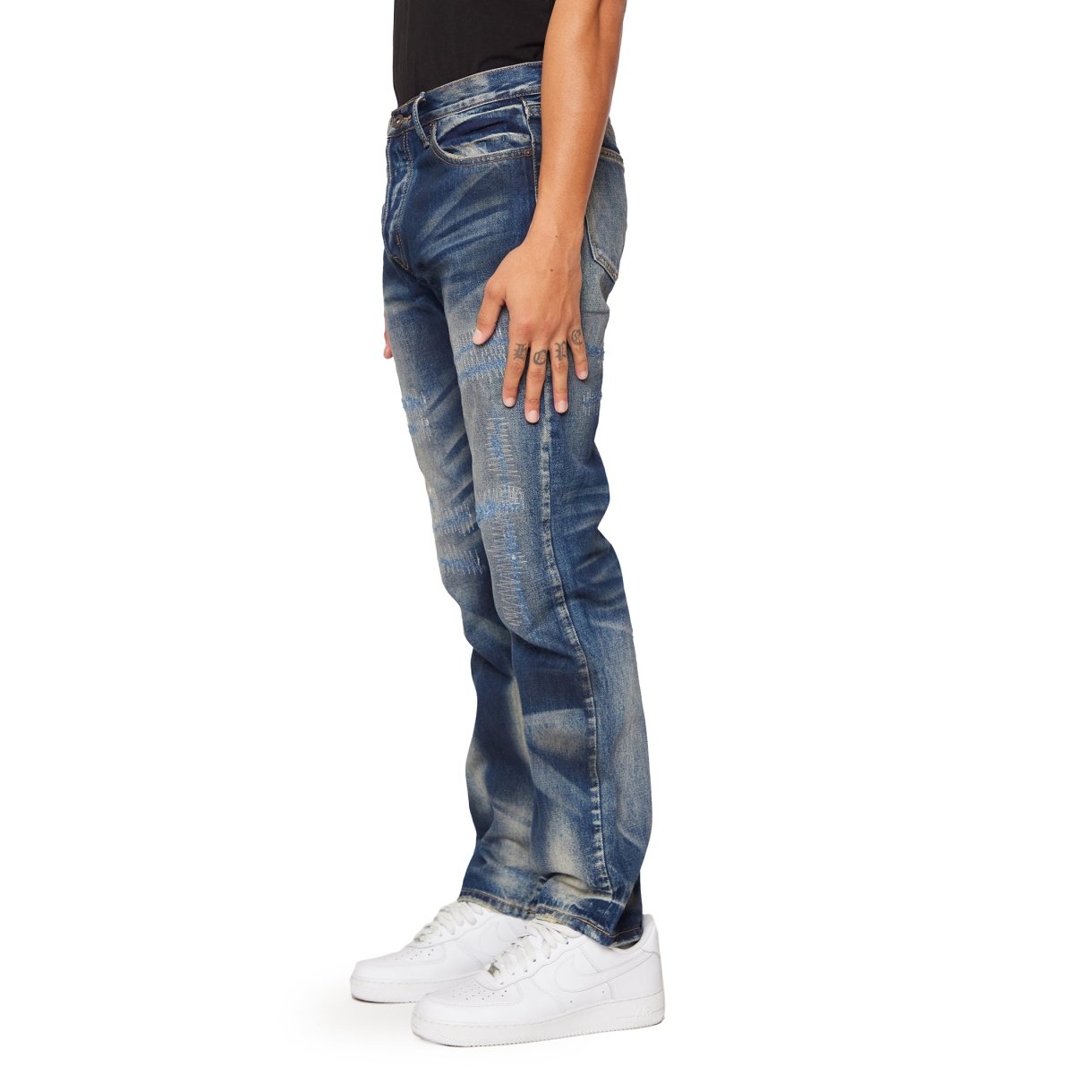 “MUSTANG” STRAIGHT LEG AZZURRO - Valabasas