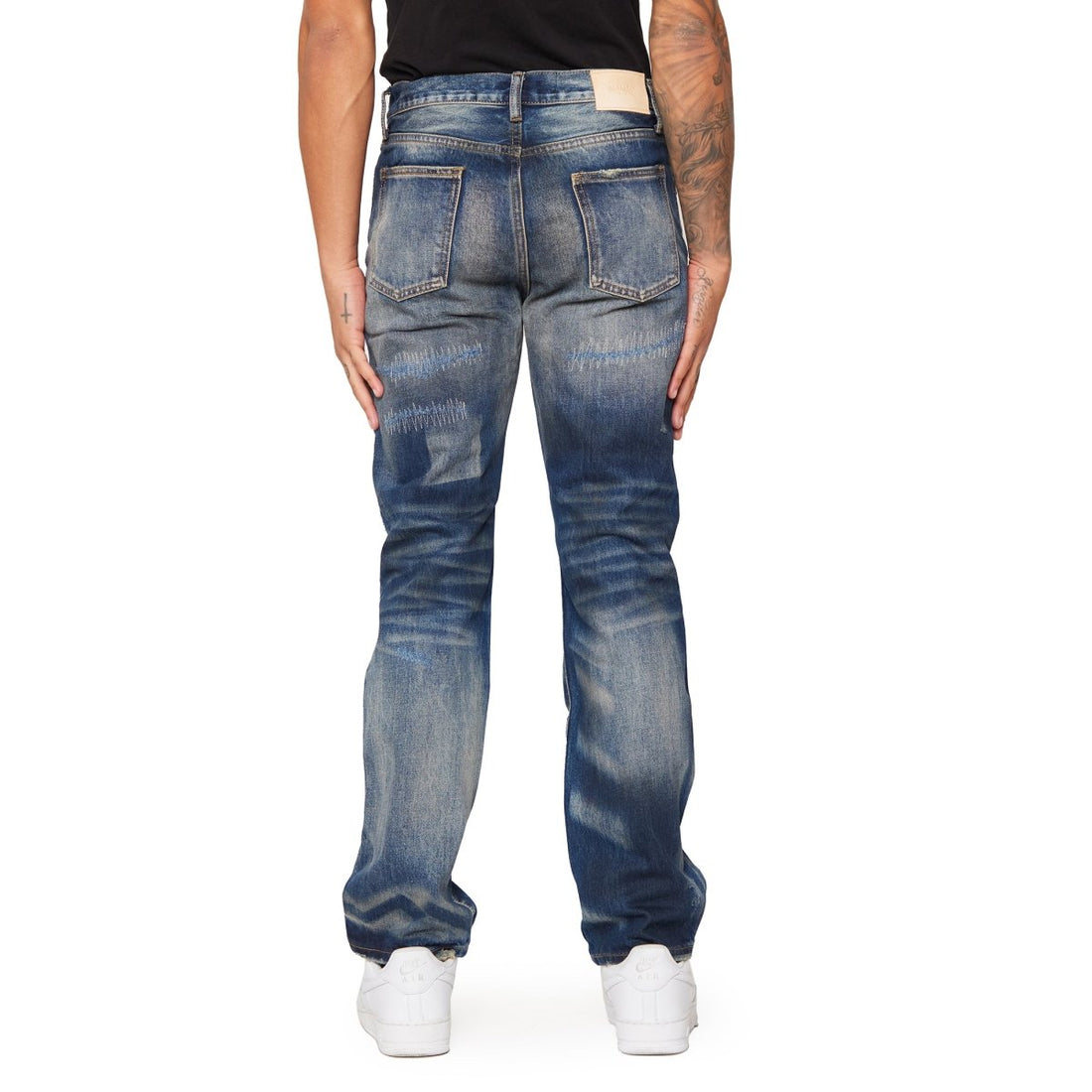 “MUSTANG” STRAIGHT LEG AZZURRO - Valabasas