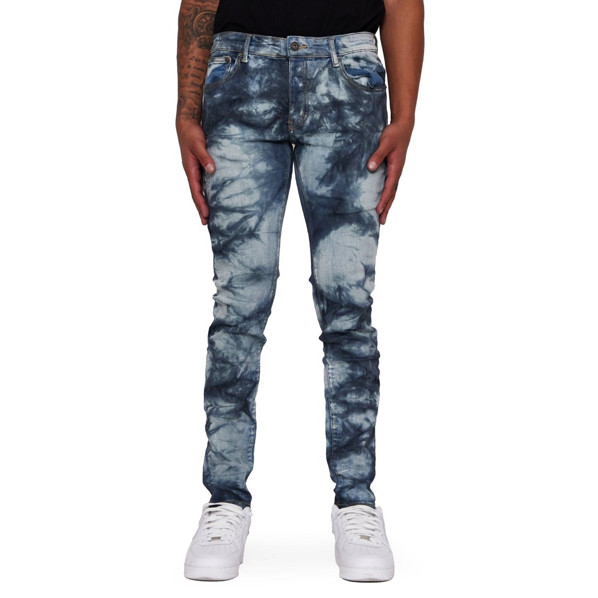 “NAVAGIO” VALABASAS JEANS GREY MARBLE - Valabasas