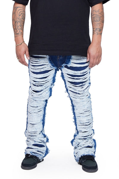 【専用です】COATING STACKED FLARE DENIM RAVAGED