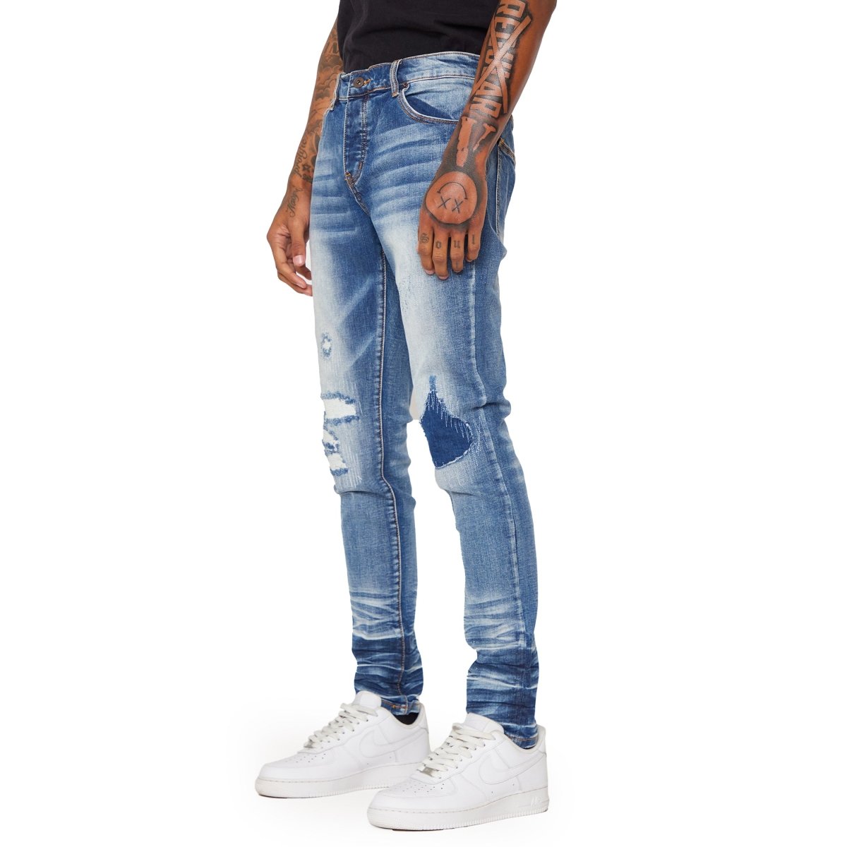 “RIVAL” SKINNY JEAN AZZURRO - Valabasas