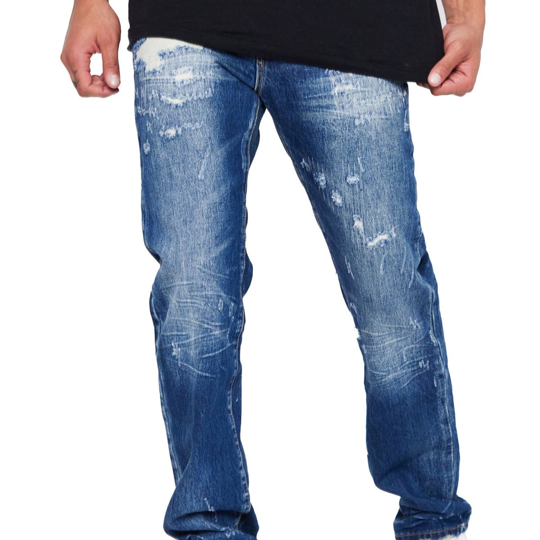 “STALLION” STRAIGHT LEG AZZURRO - Valabasas