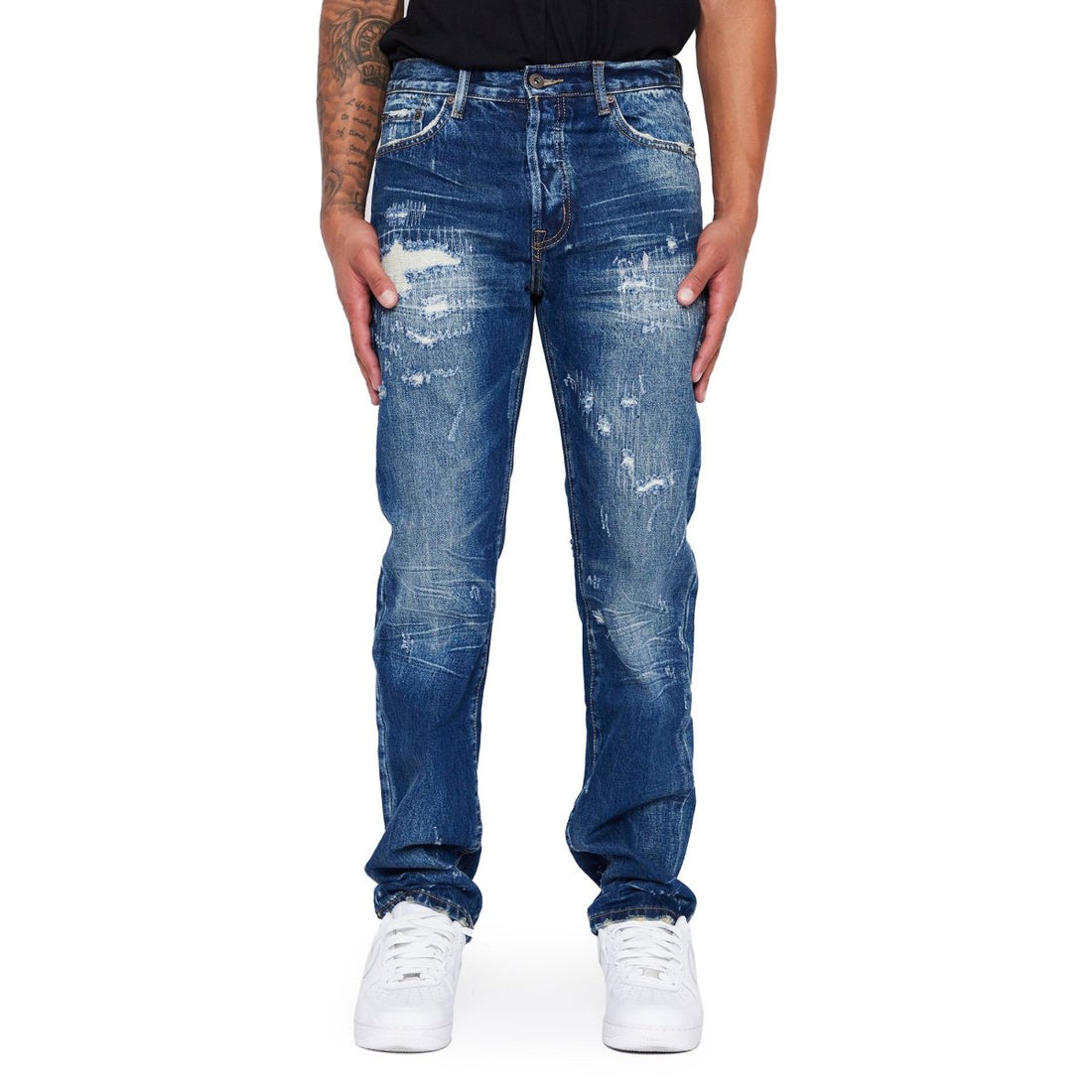 “STALLION” STRAIGHT LEG AZZURRO - Valabasas