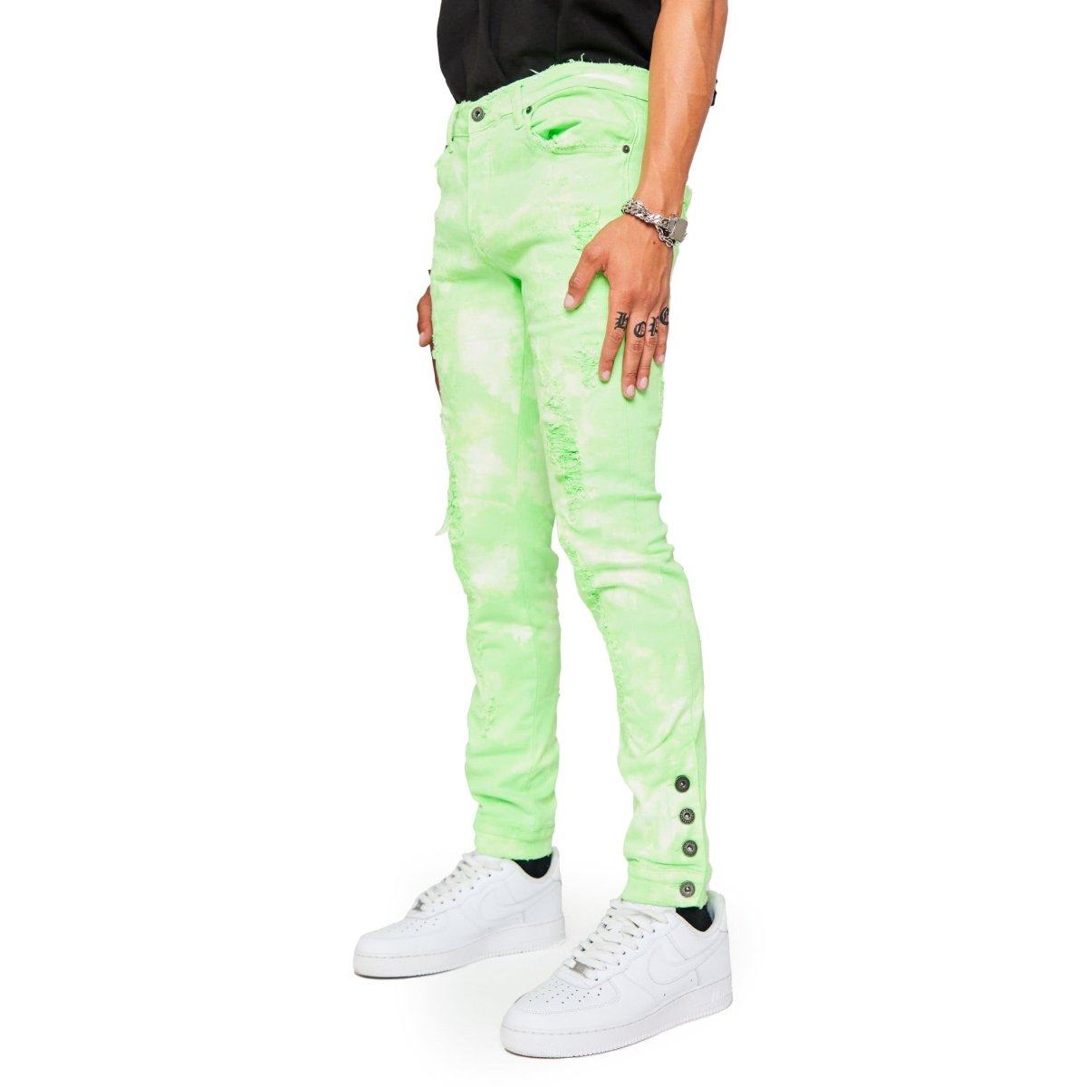 VALABASAS JEANS “V45" VERDE