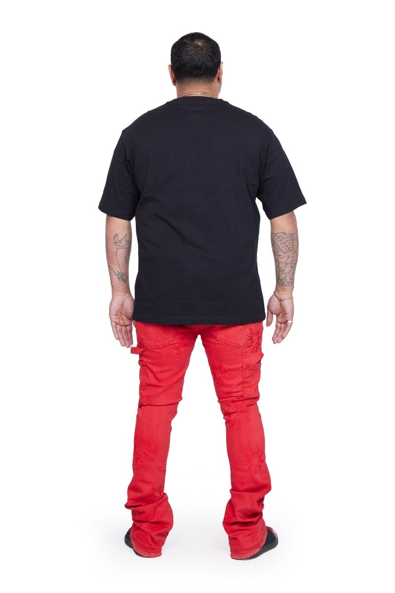 VALABASAS JEANS “ART” RED WASHED