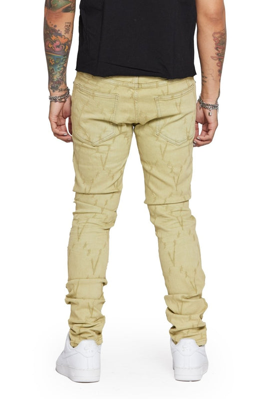 "VLOVE" SKINNY JEAN OLIVE - Valabasas