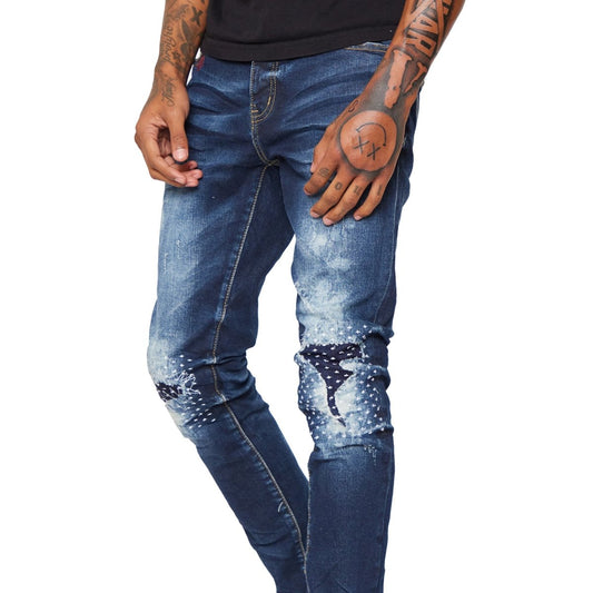“VOYAGER” SKINNY JEAN DARK WASHED - Valabasas