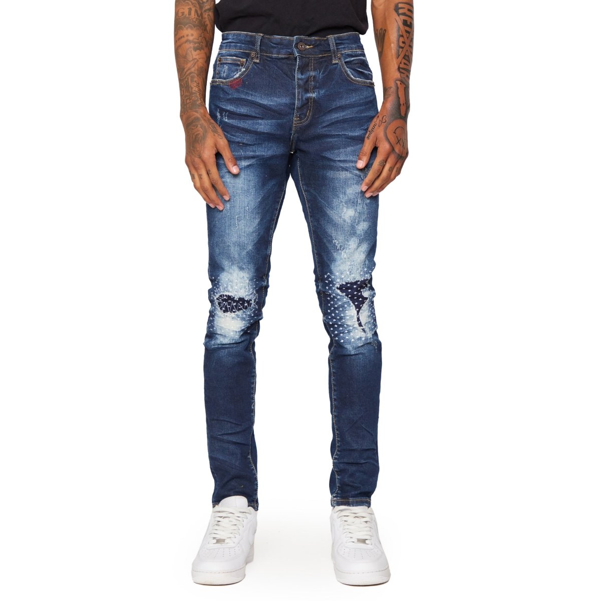 “VOYAGER” SKINNY JEAN DARK WASHED - Valabasas